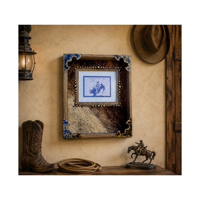 Rodeo Trophy Award Buckle Rack With Picture Frame